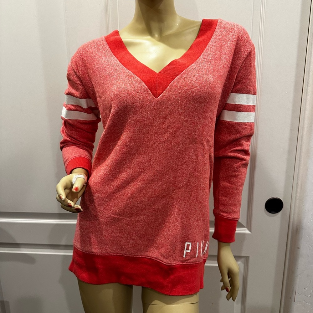 PINK Victoria’s Secret Relaxed fit V Neck Sweater
